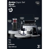 Arnica 4'lü Elektronik Çeyiz Seti St-90010 Siyah thumbnail 2