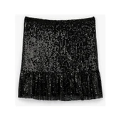 Astarlı Payetli Kloş Mini Etek Pullu thumbnail 4