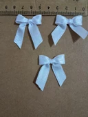 Pratikbox Mini Fiyonk / Saten 1cm'lik / Hediyelik / Süsleme / Beyaz Renk / 50 Adet thumbnail 3