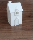 Kış Evi Mumluk Noel Yılbaşı Süsü Dekoratif Biblo Tealight Mumluk Seti Mum Dahildir thumbnail 3