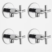 4'LÜ Taharet Musluğu Artı kullanım   Pirinç Gövde, AÇ-KAPA kullanım thumbnail 1