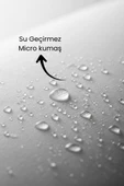Sıvı Geçirmez Microfiber Yastık Alezi  Su Geçirmez Yastık Koruyucu 50x70 cm thumbnail 3