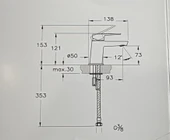 Eczacıbaşı Punto+ 201 Lavabo Bataryası A43741 thumbnail 2