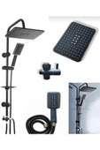 Tema tepe duş seti siyah tepe yağmurlama thumbnail 1