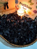 Pratikbox Mini Fiyonk / Saten 1cm'lik / Hediyelik / Süsleme / Siyah Renk / 50 Adet thumbnail 1