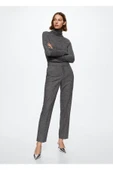 MANGO Gri Kadın Pantolon 37026705 thumbnail 1