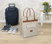 Deri Kulplu Ayakkabı Seyahat Çantası 04263 thumbnail 1