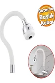 Eng Beyaz Siyah Mutfak Eviye Borusu Kubar Hareketli Su Tasarruf Aparatı Beyaz thumbnail 1