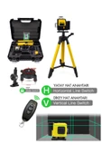 Branzeg 12 Yönlü 360 Derece Lazer Terazi Çizgi Hizalama Tripotlu Kumandalı thumbnail 2