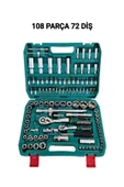 Pçs 108 parça lokma takımı seti 72 diş profosyonel full set thumbnail 1