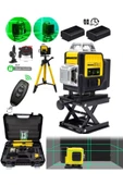 Branzeg 12 Yönlü 360 Derece Lazer Terazi Çizgi Hizalama Tripotlu Kumandalı thumbnail 1