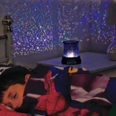 Star Master Pilli Gökyüzü Projeksiyonlu Led Renkli Yıldızlı Tavan Işık Yansıtma Gece Lambası thumbnail 8