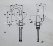 Eczacıbaşı Punto+ 301 Döner Borulu Lavabo Bataryası A43747 thumbnail 2
