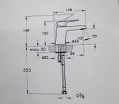 Eczacıbaşı Punto+ 301 Lavabo Bataryası A43745 thumbnail 2