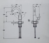 Eczacıbaşı Punto+ 201 Döner Borulu Lavabo Bataryası A43743 thumbnail 2