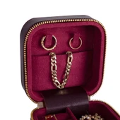 Kate Deri Mücevher Kutusu Orta Boy-BORDO thumbnail 9