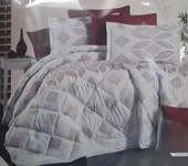 CLASY ÇİFT KİŞİLİK RANFORCE YORGAN ASİYE 128 KAHVE thumbnail 2