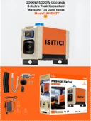 2000W-5000W 3.5 Litre Tank Webasto Tip 5Kw Çanta Tipi Dizel Isıtıcı 12/21V Kamp Sobası thumbnail 6