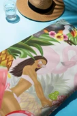 Dijital Baskı Plaj Deniz Havlusu Tropical Desenli Peştamal HVL0168 RENKLİ 80 X 160 thumbnail 2