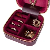 Kate Deri Mücevher Kutusu Orta Boy-BORDO thumbnail 10