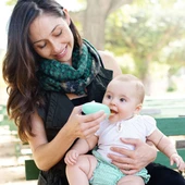 TBN11419 BOON - SQUIRT Silikon Yeşil Mama Kaşığı thumbnail 3