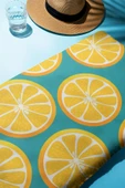 Dijital Baskı Plaj Deniz Havlusu Limon Desenli Peştamal HVL0166 RENKLİ 80 X 160 thumbnail 2