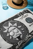Dijital Baskı Plaj Deniz Havlusu Rick Figürlü Dolar Peştamal HVL0104 RENKLİ 80 X 160 thumbnail 2