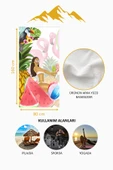 Dijital Baskı Plaj Deniz Havlusu Tropical Desenli Peştamal HVL0168 RENKLİ 80 X 160 thumbnail 4