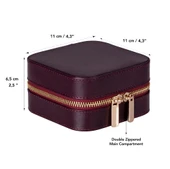 Kate Deri Mücevher Kutusu Orta Boy-BORDO thumbnail 6