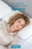 Viscoshy Solteria Çift Yüzey Farklı Sertlikte Ortopedik Visko, Lüks, Visco Yastık thumbnail 3