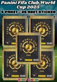 Panini FIFA Club World Cup 25 Sticker (5 Paket) - Fifa Dünya Kupası 2025 Trading Futbolcu Sticker Panini - Panini Sticke thumbnail 1