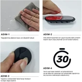 16'lı Çok Kanallı Yapışkanlı Kablo Sabitleyici Seti thumbnail 3