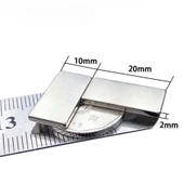 100 Adet 20x10x2 Mm Neodyum Mıknatıs Köşeli Magnet N35 Nikel Kaplama Güçlü Kaliteli Dayanıklı thumbnail 3