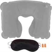 Üçlü Seyahat Seti Şişme Yastık Göz Bandı Kulak Tıkacı thumbnail 4