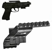 Tabanca İçin   Polimer Naylon  Fener, Lazer  Üst Ray  22mm thumbnail 2