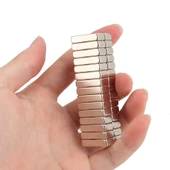 50 Adet 20x10x5 Mm Neodyum Magnet N35 Güçlü Mıknatıs Köşeli Ve Dayanıklı Nikel Kaplama thumbnail 5