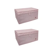 Düzenleyici Kutu Organizer Cırtlı Saklama Hurç Maxi Boy 30cm X 40cm X 50cm (5 Adet) thumbnail 2