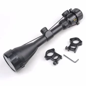 3-9x56eg  Dürbünü Çift Işık Kırmızı,yeşil Kaynaklı Zoomlu thumbnail 2