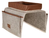 Çok Amaçlı Deri Şeritli Cepli Koltuk Kenarı Düzenleyici 03938 thumbnail 4