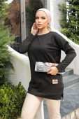 Yeni Stil Siyah Arma Detaylı Tunik 10020 thumbnail 2