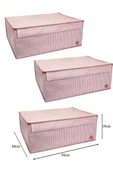 Düzenleyici Kutu Organizer Cırtlı Saklama Hurç Maxi Boy 30cm X 40cm X 50cm (5 Adet) thumbnail 3