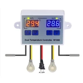 Yate10 W1088 AC 220V 10A Çift Kontrollü Termostat thumbnail 1