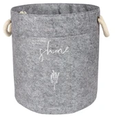 Kulplu Yuvarlak Düzenleyici Çok Amaçlı Kolay Taşınabilen Organizer Keçe Sepet (maxi) 03655 thumbnail 6