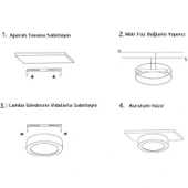 Cata Sıva Üstü Kare LED Armatür Siyah Gövde 18W 3200K Günışığı CT-5236-G thumbnail 5