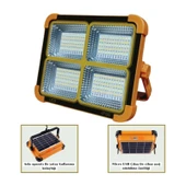 Noas 200W Portatif Taşınabilir Şarjlı Solar LED Projektör Dimlenebilir Işık YL71-0209-S thumbnail 1