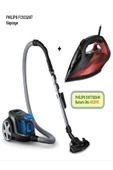 PHILPS FC9332/07 TURBO BASLIKLI POWER PRO SUPURGE + DST7022 7000 SERİSİ 2800 WATT BUHARLI ÜTÜ thumbnail 1