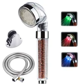 Tasarruflu Boncuklu Ledli Duş Başlık Seti Pil Veya Elektrik Gerekmez Kinetik Enerjili thumbnail 1