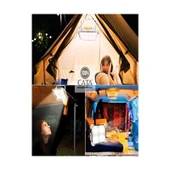 Cata 200W Solar LED Projektör 1600 Lümen 4000K IP65 Su Geçirmez Taşınabilir Aydınlatma thumbnail 6