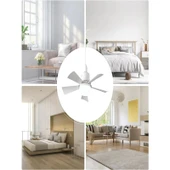 Teknikerelektrik Cata CT-1157 Fırtına 122W 3 Renk Vantilatör Dimlenebilir LED Armatür thumbnail 6