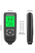 Hw-300pro Oto Boya Kalınlık Ölçer Fe Nfe 2000µm + 2 Fonksiyonlu Bardak Tutucu Hediyeli thumbnail 7
